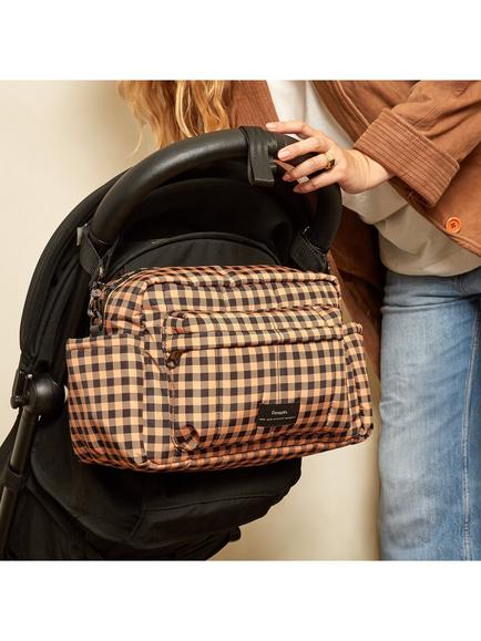 Finnsøn Freya Oversized Stroller Organiser, Gingham - view 2, Gingham