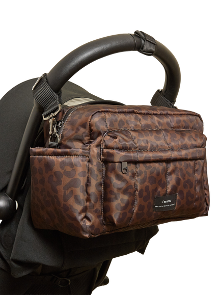 Finnsøn Freya Oversized Stroller Organiser, Leopard - view 2, Leopard