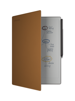 reMarkable Leather Book Folio Case for Paper Pro, Brown, Brown