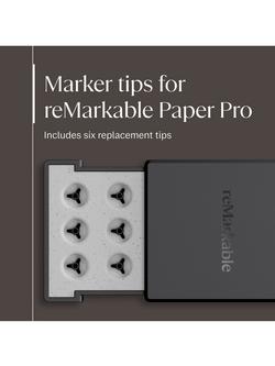 reMarkable Marker Tips for Marker Plus, Pack of 6, Grey - view 2, Grey