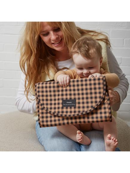 Finnsøn Oslo Travel Changing Mat, Gingham - view 2, Gingham