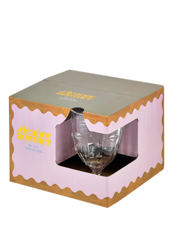 Eleanor Bowmer Electric Coast Lips & Stars Wine Glasses, Set of 4, 260ml, Clear - view 2, Clear