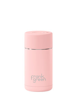 frank green Push Button Lid Ceramic Travel Mug, 355ml, Blushed, Blushed
