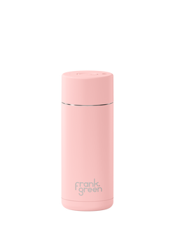 frank green Push Button Lid Ceramic Travel Mug, 475ml, Blushed, Blushed