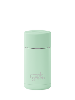 frank green Push Button Lid Ceramic Travel Mug, 355ml, Mint Gelato, Mint Gelato