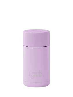 frank green Push Button Lid Ceramic Travel Mug, 355ml, Lilac Haze, Lilac Haze