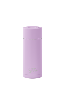 frank green Push Button Lid Ceramic Travel Mug, 475ml, Lilac Haze, Lilac Haze