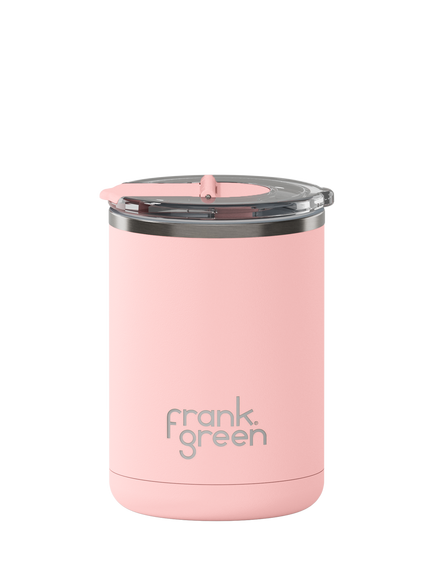 frank green Hinged Lid Ceramic Coffee Cup, 355ml, Blushed