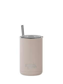 frank green Iced Coffee Cup & Straw, 425ml, Moon Dust, Moon Dust