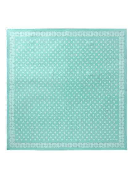 Mulberry Pure Silk Tree Square Scarf, Marina Blue, Marina Blue