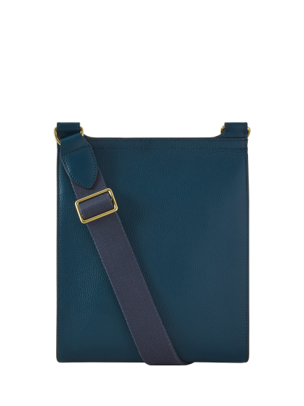Mulberry Antony Small Classic Grain Leather Satchel, Blue Ocean - view 2, Blue Ocean