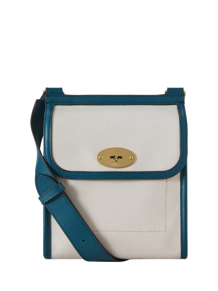 Mulberry Antony Messenger Bag, Out Of The Blue/Ecru, Out Of The Blue/Ecru