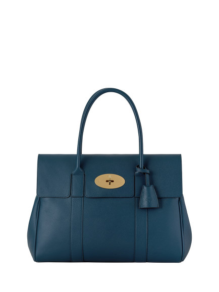 Mulberry Heritage Bayswater Leather Handbag, Out Of The Blue, Out Of The Blue