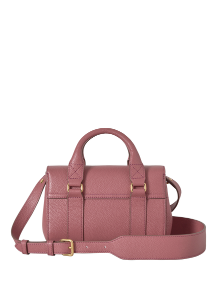 Mulberry Mini Bayswater Leather Handbag, Pink Scrumpy - view 2, Pink Scrumpy