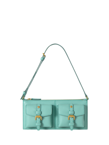 Mulberry Mini Roxanne Leather Shoulder Bag, Marina Blue