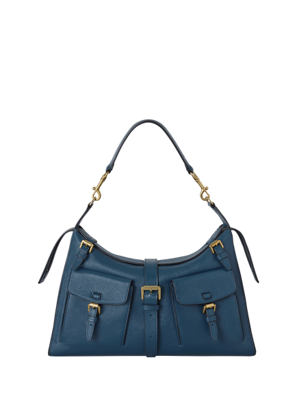 Mulberry Roxanne Leather Shoulder Bag, Out Of The Blue, Out Of The Blue