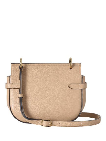 Mulberry Small Amberley Leather Satchel Bag, Crumpet - view 2, Crumpet