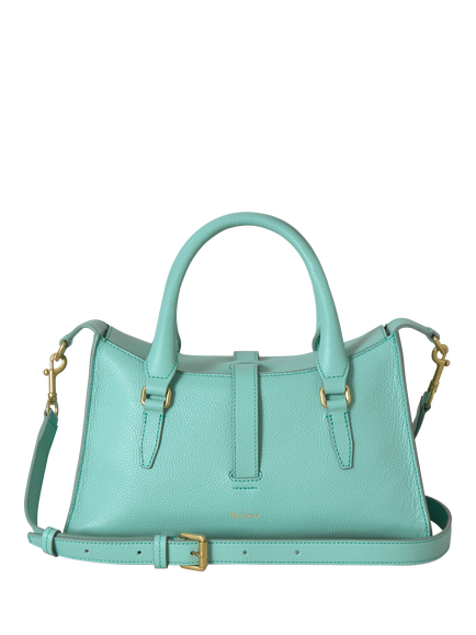Mulberry Small Roxanne Leather Grab Bag, Marina Blue - view 2, Marina Blue