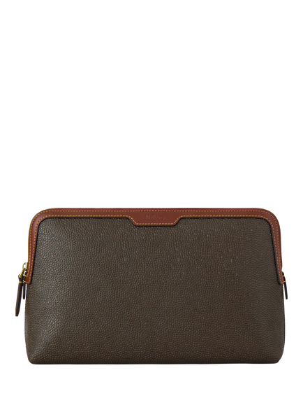 Mulberry Medium Cosmetic Pouch, Mole & Cognac