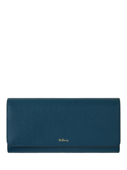 Mulberry Small Classic Grain Leather Continental Wallet, Out Of The Blue