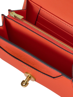Mulberry Darley Medium Classic Grain Leather Wallet - view 2, Coral Orange