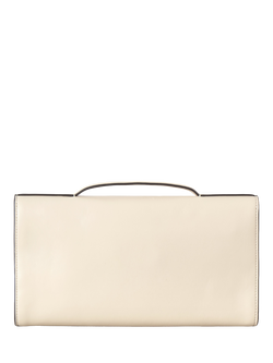 Mulberry Lily Leather Clutch Bag - view 2, Eggshell