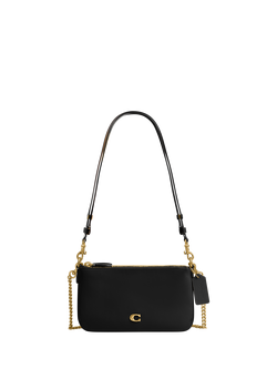 Coach Audrey Leather Cross Body Bag, Black, B4/Black