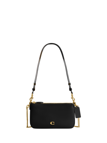 Coach Audrey Leather Cross Body Bag, Black, B4/Black