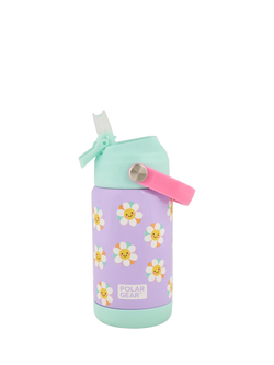 Polar Gear Kids' Daisy Drinks Bottle, 370ml, Lilac/Mint, Lilac & Mint