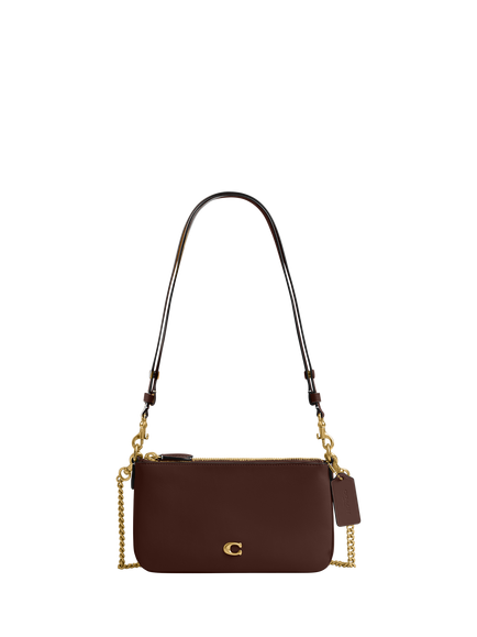 Coach Audrey Leather Cross Body Bag, Black, B4/Maple