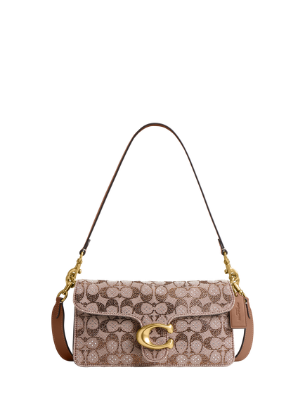 Coach Tabby 26 Leather Shoulder Bag, Mushroom, B4/Mushroom