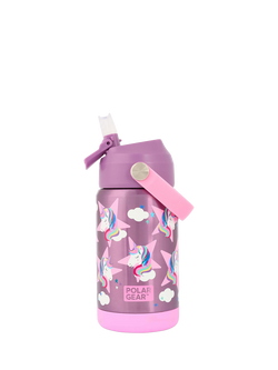 Polar Gear Kids' Unicorn Drinks Bottle, 370ml, Fig, Fig