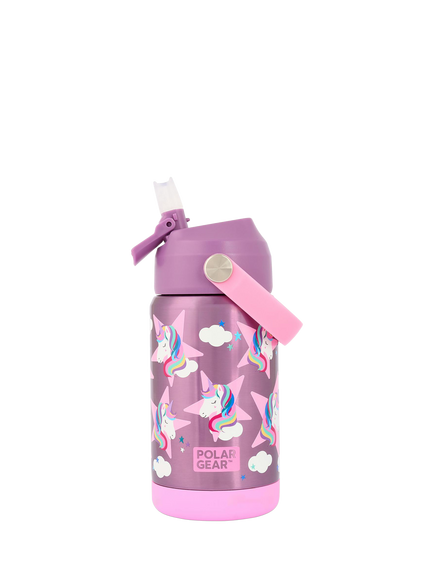 Polar Gear Kids' Unicorn Drinks Bottle, 370ml, Fig, Fig