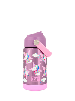 Polar Gear Kids' Unicorn Drinks Bottle, 370ml, Fig - view 2, Fig