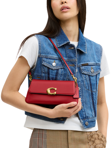 Coach Jet Shoulder Bag, Poppy - view 2, B4/Poppy