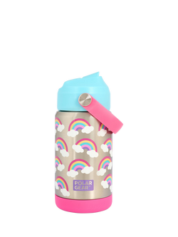 Polar Gear Kids' Colour Block Rainbow Drinks Bottle, 370ml, Multi - view 2, Stainless Steel