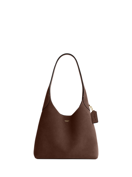 Coach Brooklyn 28 Suede Shoulder Bag, Dark Chocolate, B4/Dark Chocolate