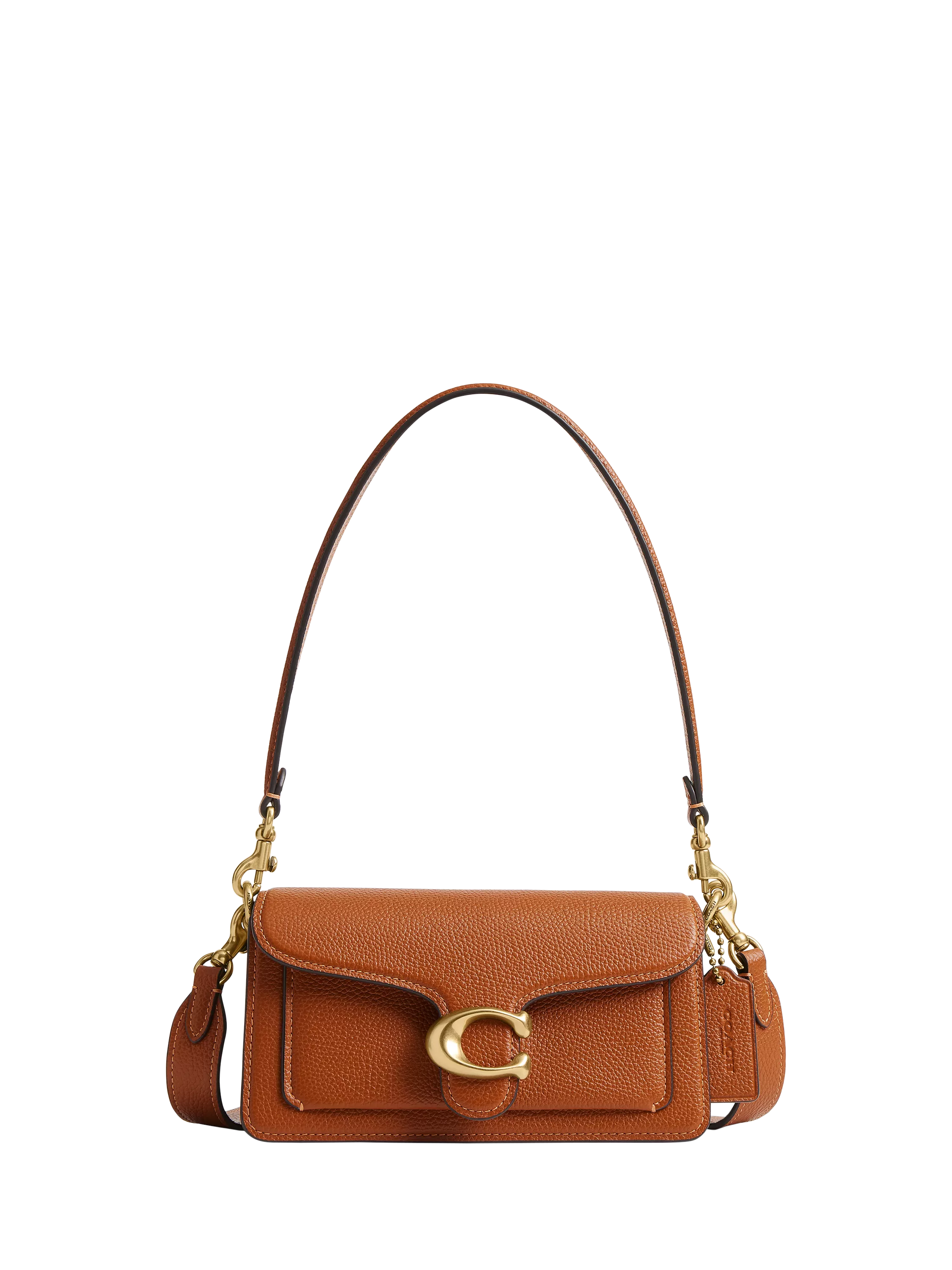 Coach Tabby 20 Pebbled Leather Shoulder Bag, Maple
