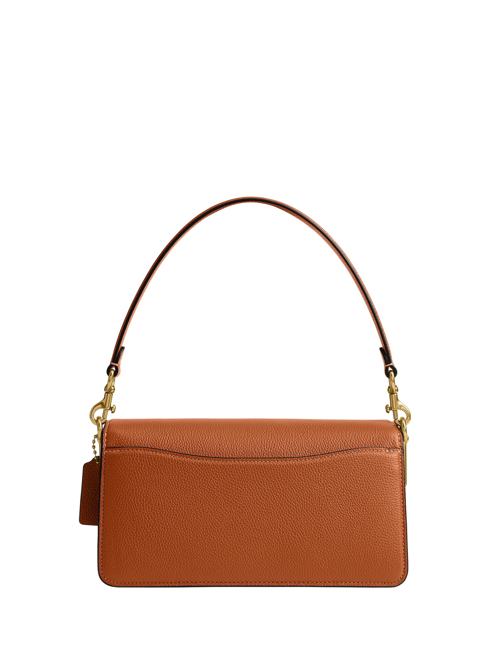 Coach Tabby 26 Pebbled Leather Shoulder Bag, Amber Brown