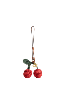 Coach Woven Cherry Bag Charm, Multi, B4/Multi