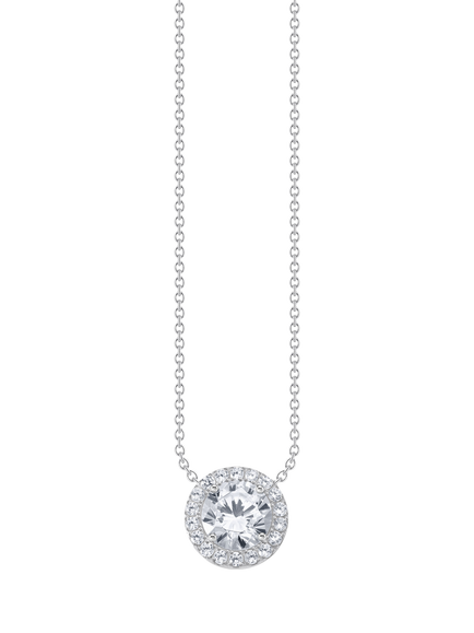THOMAS SABO Cubic Zirconia Pendant Necklace, Silver, Silver