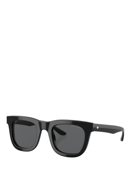 Giorgio Armani AR8171 Men's D-Frame Sunglasses, Black, Black