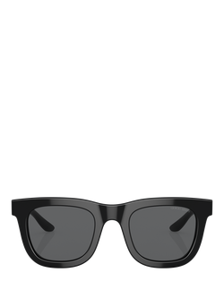 Giorgio Armani AR8171 Men's D-Frame Sunglasses, Black - view 2, Black