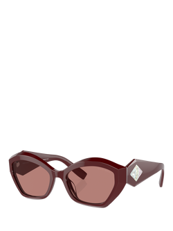 Giorgio Armani AR8187U Women's Butterfly Sunglasses, Bordeaux/Red, Bordeaux/Red