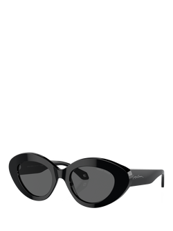Giorgio Armani AR8188 Women's Cat Eye Sunglasses, Black/Grey, Black/Grey