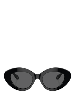 Giorgio Armani AR8188 Women's Cat Eye Sunglasses, Black/Grey - view 2, Black/Grey