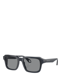 Giorgio Armani AR8194U Men\'s Square Sunglasses, Opaline Blue/Blue, Opaline Blue/Blue