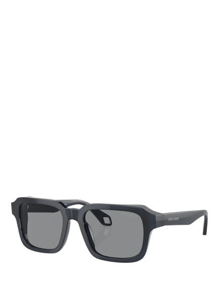 Giorgio Armani AR8194U Men\'s Square Sunglasses, Opaline Blue/Blue, Opaline Blue/Blue