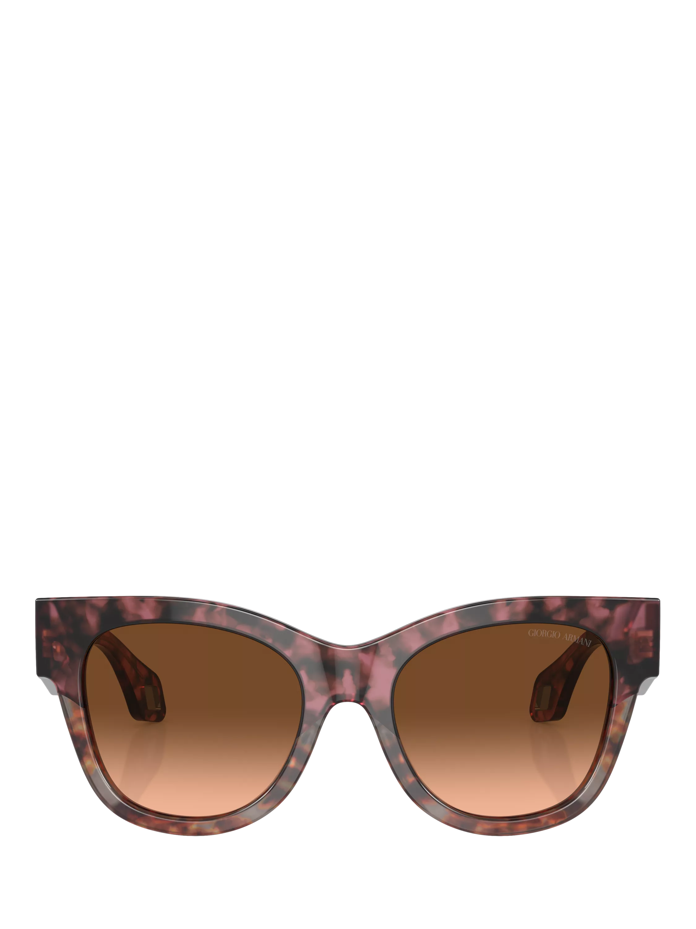 Giorgio Armani AR8195U women's Oval Sunglasses, Bordeaux Havana/Havana Grey