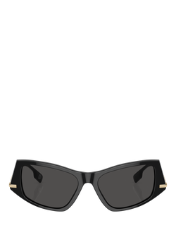 Burberry BE4408 Women's Cat's Eye Sunglasses, Black - view 2, Black